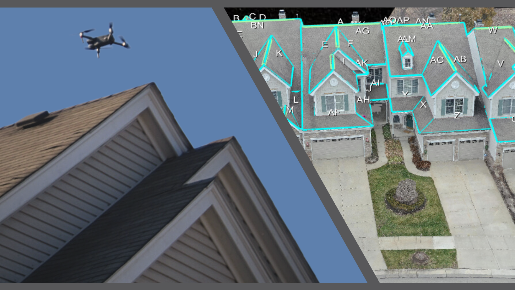 Multi-family roofing inspection using drone technology. Drone surveying roofs for measurements. Multi-family roofing inspection using drone technology. Drone surveying roofs for measurements.