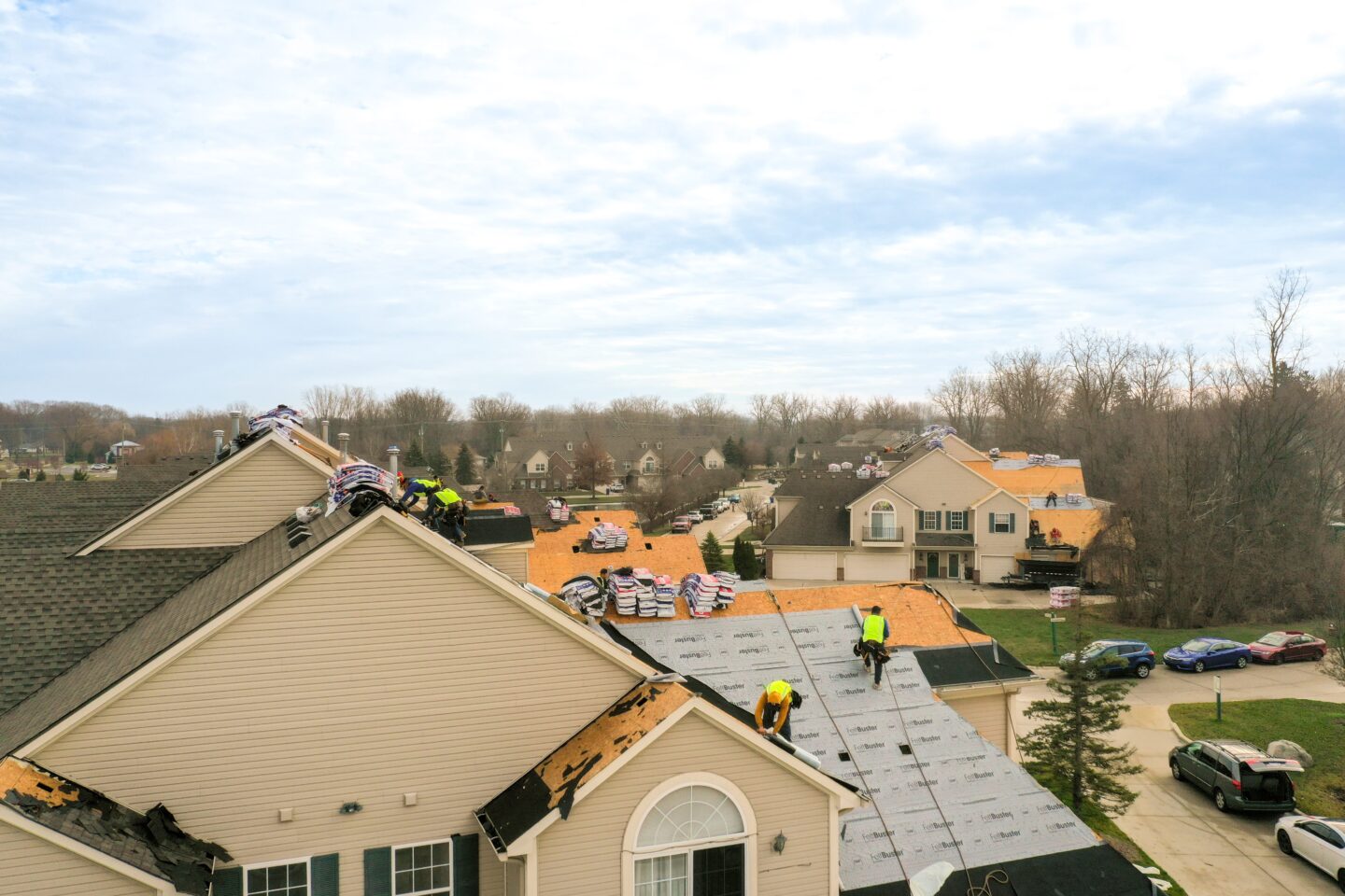 Multi-family roof replacement services