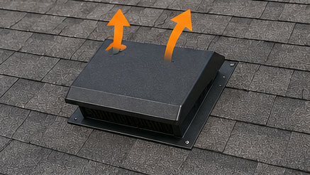 Box ventilation for homes and long term roof health.