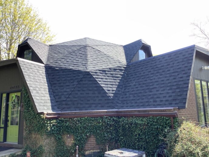 Dome house in canton after replacement