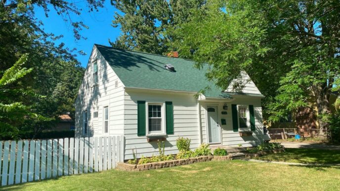 The front of Robert's Garden City home after roof replacement.