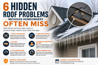 Roof Problems Michigan Homeowners Miss (Until It’s Too Late)
