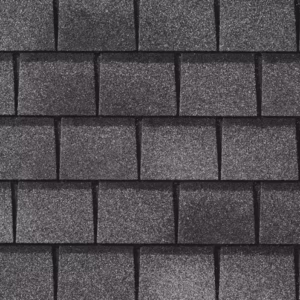 GAF English Gray Slateline designer shingles.