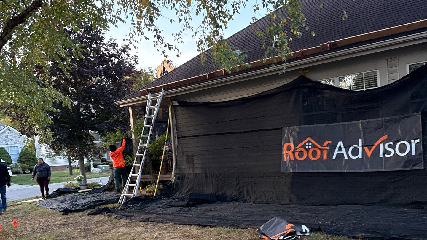 Protecting landscaping, siding, and walkways is part of the job. We take extra care to keep the property clean and protected while work is underway.