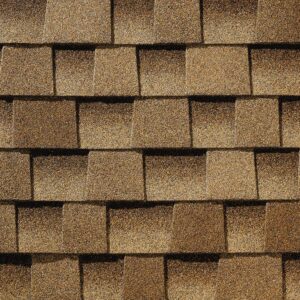 Close-up of Timberline AS II Shakewood shingles.