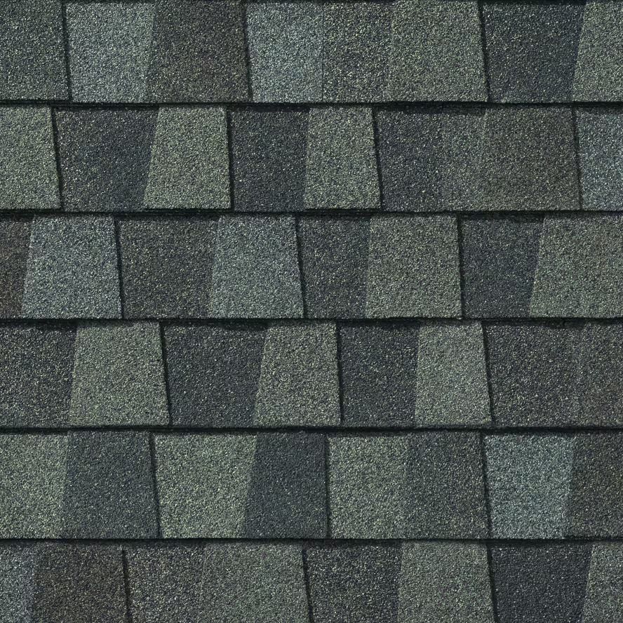 Close-up of Timberline HDZ Nantucket Morning shingles.