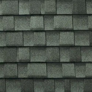 Close-up of Timberline UHDZ slate shingles.