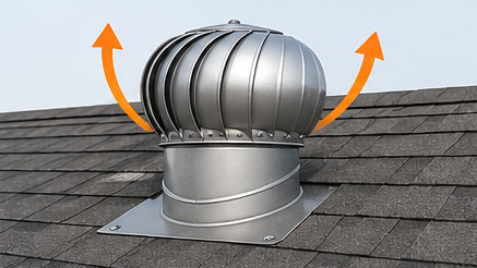Turbine ventilation for homes and long term roof health.